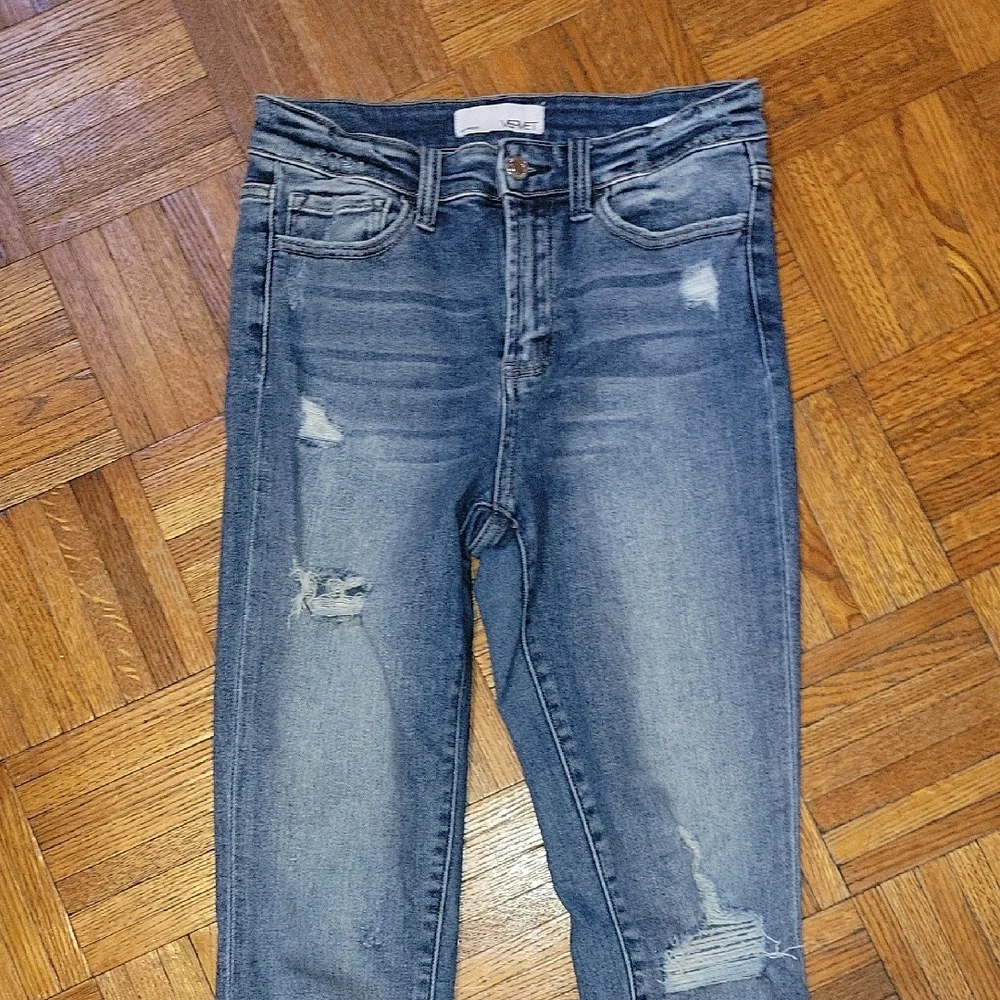 Vervet Women's High Rise Distressed Skinny Denim Jeans Size 26 - Picture 7 of 9